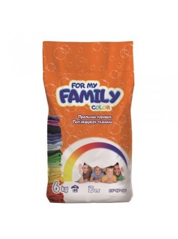 Стиральный порошок For my Family колор 6 кг (пакет) (80 стирок)