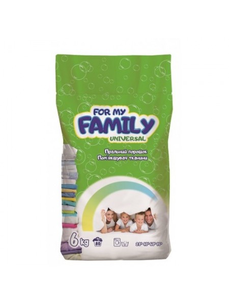 Стиральный порошок For my Family универсал 6 кг (пакет) (80 стирок)