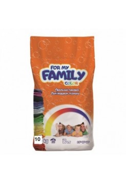 Стиральный порошок For my Family колор 10 кг (пакет) (133 стирки)