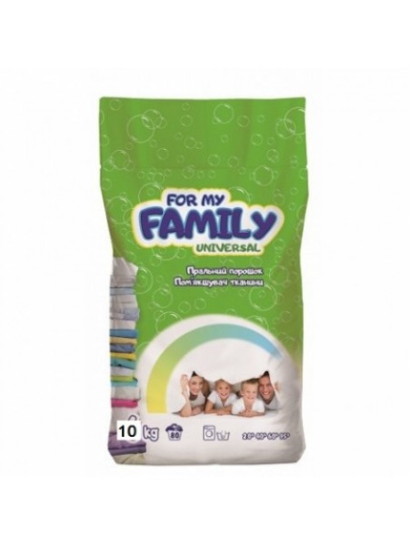Стиральный порошок For my Family универсал 10 кг (пакет) (133 стирки)