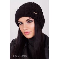 Современная шапка CASKONA DONNA черный (СS 111001)