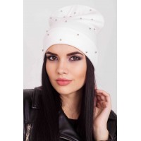 Модная шапка CASKONA HOLLY белый (СS 109710)