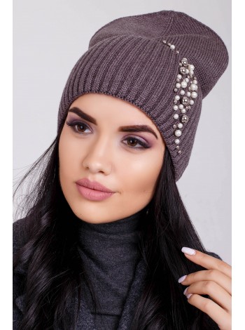 Зимняя шапка CASKONA SALLY FLIP UNI какао (CS 122408)