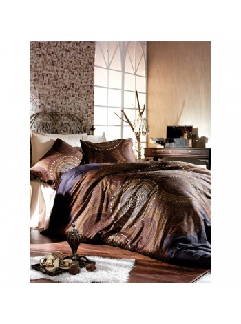 Постельное белье Евро Satin de luxe из 100% Египетского хлопка Компаньон Наволочка 50*70 (SAT_C15_0389_K)