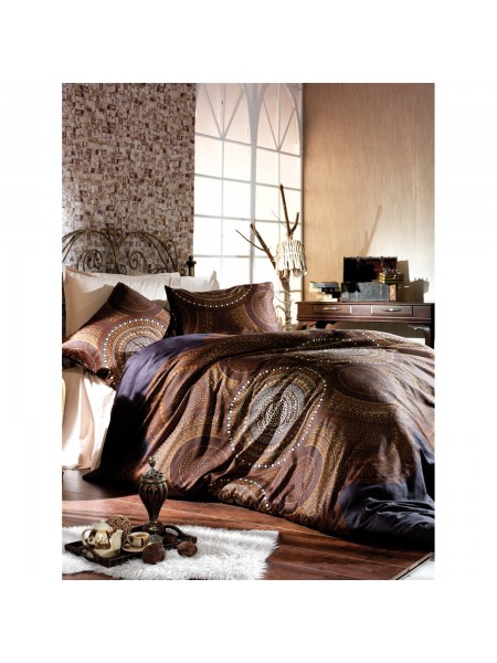 Постельное белье полуторное Satin de luxe из 100% Египетского хлопка Компаньон Наволочка 50*70 (SAT_A15_0389_K)