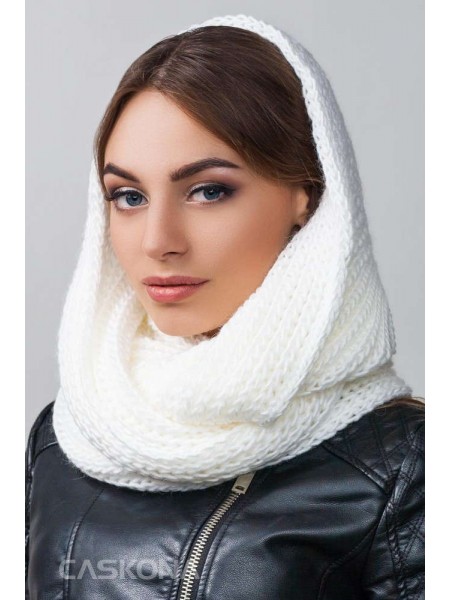 Модный снуд Caskona Infinity 2 белый (CS 106724)
