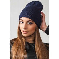 Женская шапка CASKONA PERI UNI темно-синий (CS 44306)